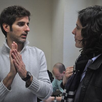 None_Cristobal (OuiShare Barcelona) and Anne-Cecile (TAOAProject.org)_8571450751.jpg