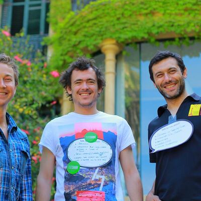 Happy faces. Joel (EatWith), Guillaume y Albert
