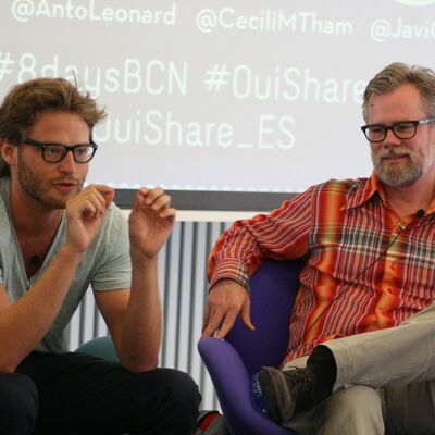 Antonin L&eacute;onard (Ouishare) y Neal Gorenflo (Shareable)
