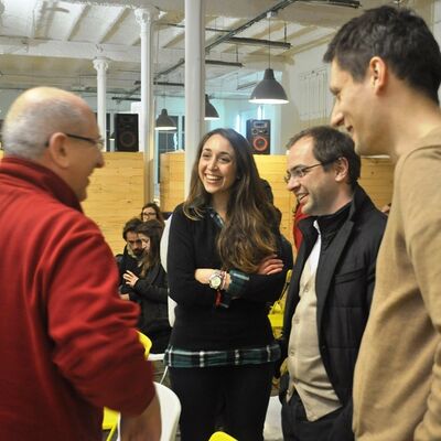 Talking with local entrepreneurs