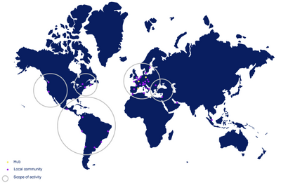  Map of the Ouishare Community 